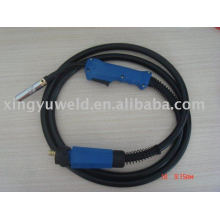 Tocha de soldagem com conector euro